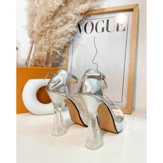 giày cao gót, giày đúp bạc 15 phân