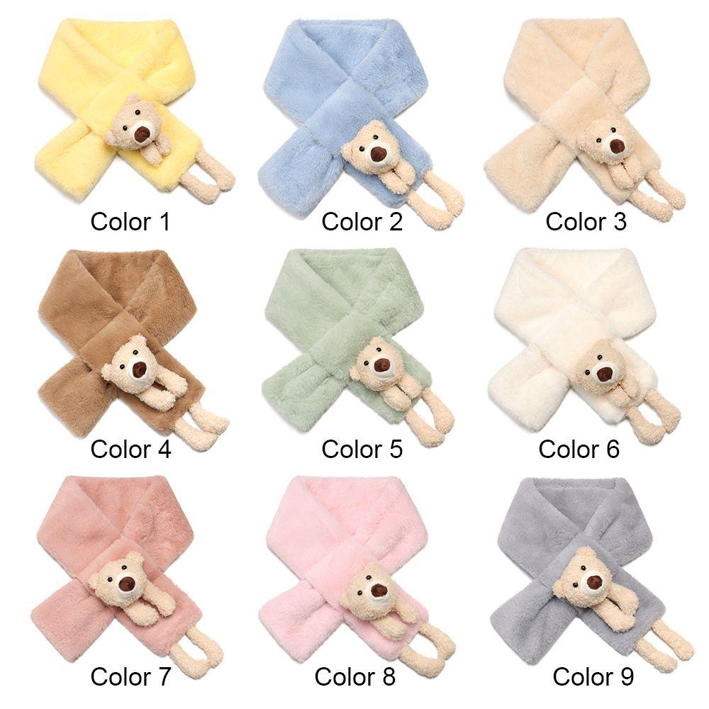 Khăn Choàng Cổ Bằng Lông Giả Chống Gió Cho Bé