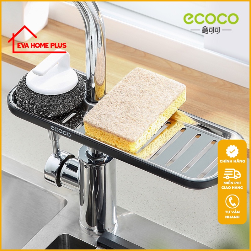 Giá đỡ đựng xà phòng gắn vòi nước ECOCO chính hãng E1913