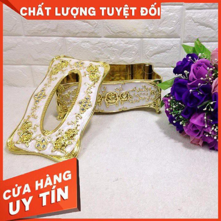 [XẢ KHO+FREE SHIP] Hộp Để Giấy Ăn Mạ Vàng sang trọng