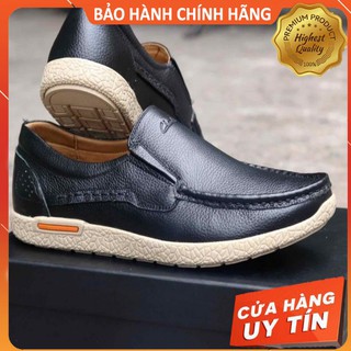 GIÀY LƯỜI DA BÒ CLARKS ĐEN MẪU MỚI 2021 NHẬP KHẨU FULLBOX