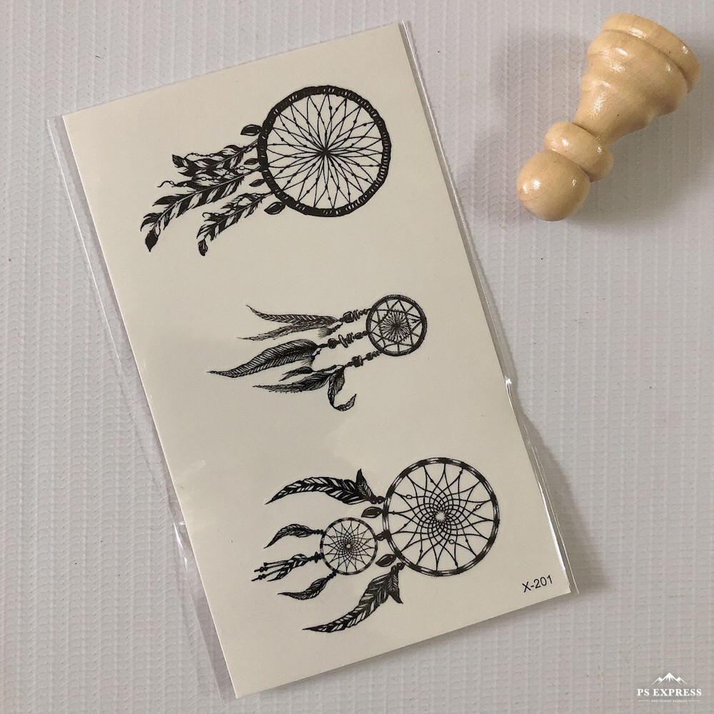 Hình xăm dán dreamcatcher 10x6cm_ mua 5 tặng 1 mini tattoo