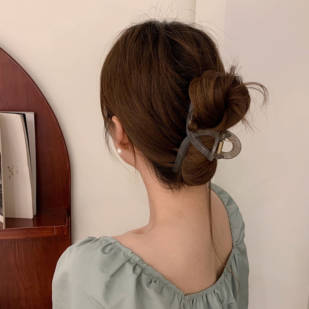 Kẹp bấu tóc nhựa trong suốt thời trang cho nữ