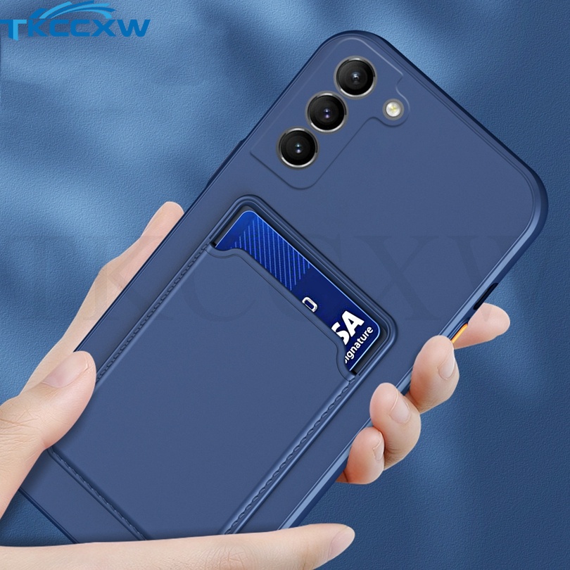 Ốp Điện Thoại TPU Silicon Mềm Dạng Ví Đựng Thẻ Cho Samsung Galaxy M51 M31S M31 M30S M21