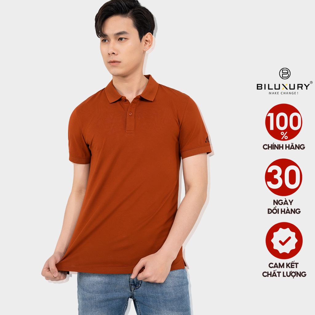 Áo polo nam thun cổ bẻ Biman by Biluxury co giãn 4 chiều vải siêu mềm thân thiện với làn da 5APCB007