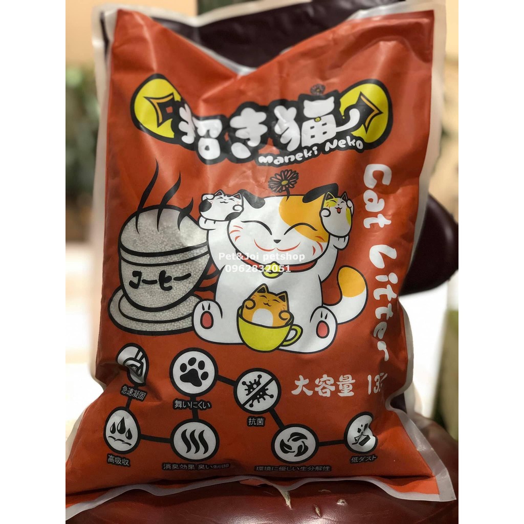 Cát vệ sinh mèo Maneki Neko Nhật Bản nhiều mùi 5l - PET &amp; JOI