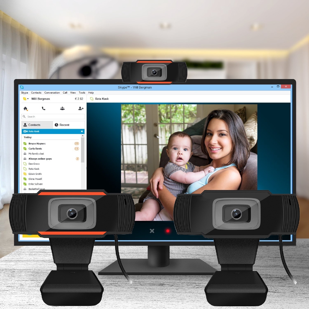 Webcam HD 480P có MIC cho máy tính Android TV | BigBuy360 - bigbuy360.vn