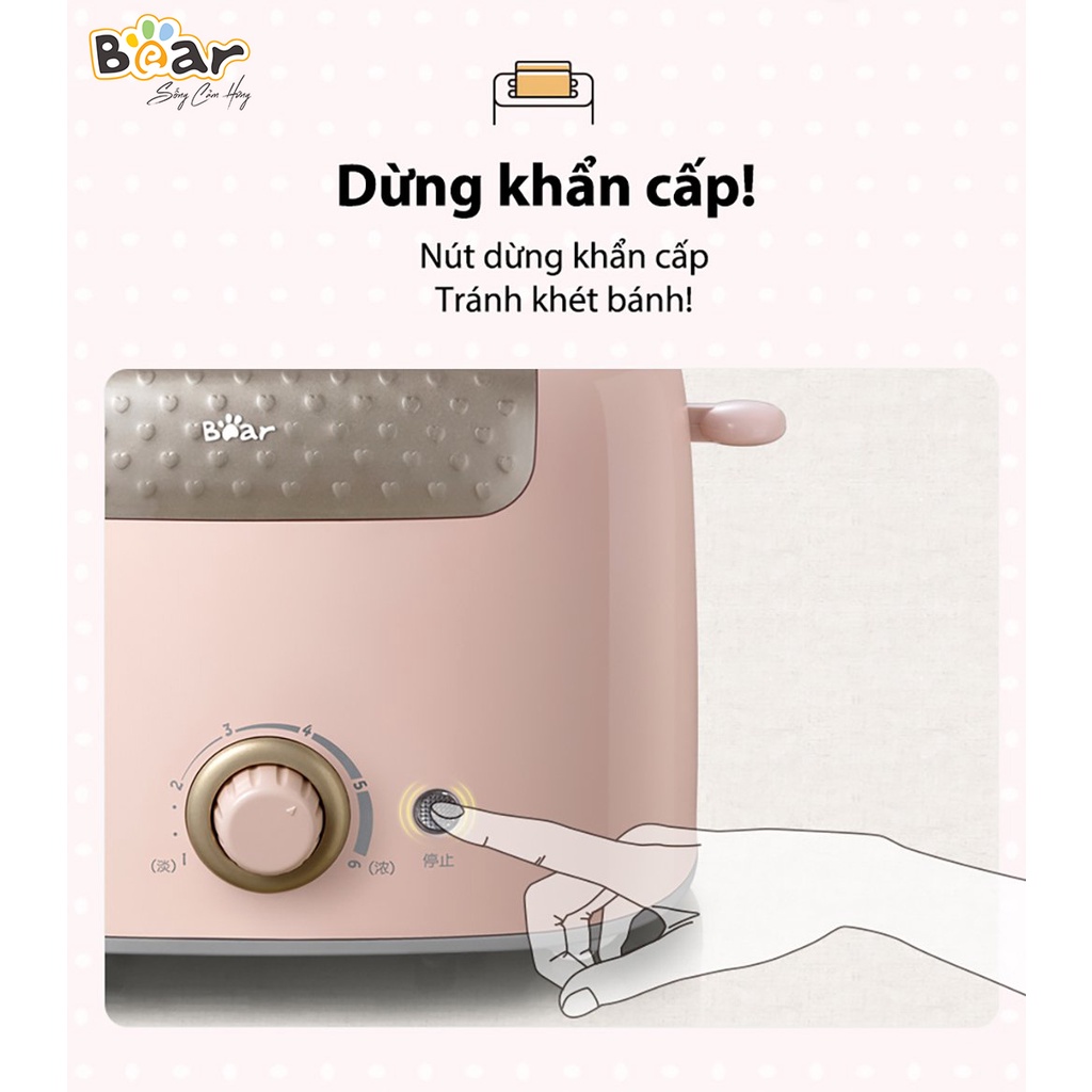 Máy nướng bánh mì sandwich waffle đa năng chuẩn bị bữa sáng nhanh gọn Bear  DSL-601- HiMect