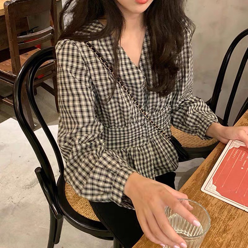 ÁO SƠ MI KẺ PELUM SIÊU XINH