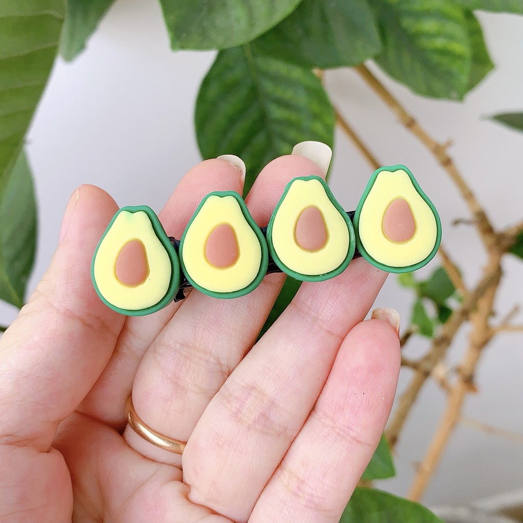 Kẹp tóc mái hình hoa, con vật, trái cây phong cách hàn quốc dễ thương