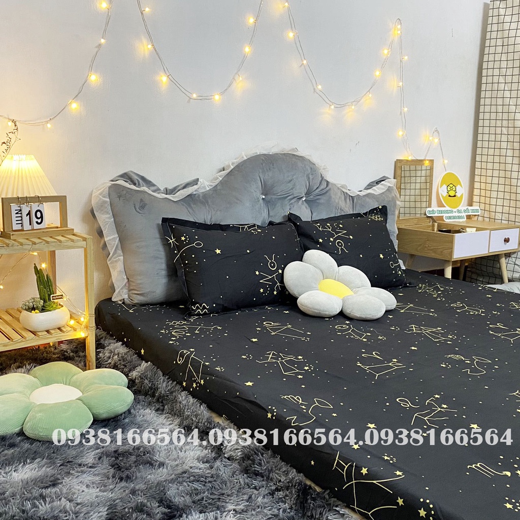 TRỌN BỘ COTTON POLY 5 MÓN CHĂN PHAO DÀY DẶN HÀNG VN CUNG HOÀNG ĐẠO - ĐỦ KÍCH THƯỚC