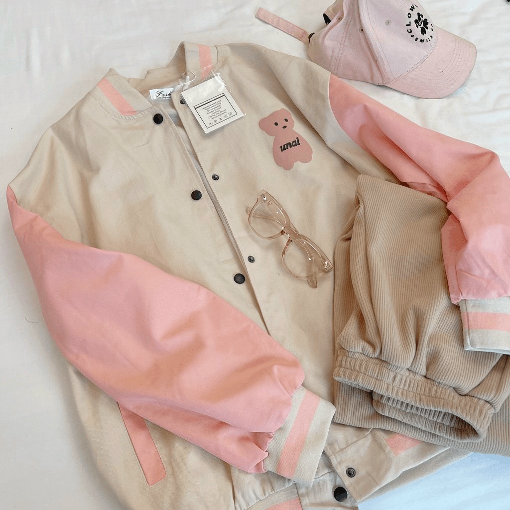 Áo khoác dù bomber nam nữ áo khoác nhẹ nam nữ cực đẹp in Gấu Unal dù 2 lớp thoáng mát TP214 [NewUnisex]