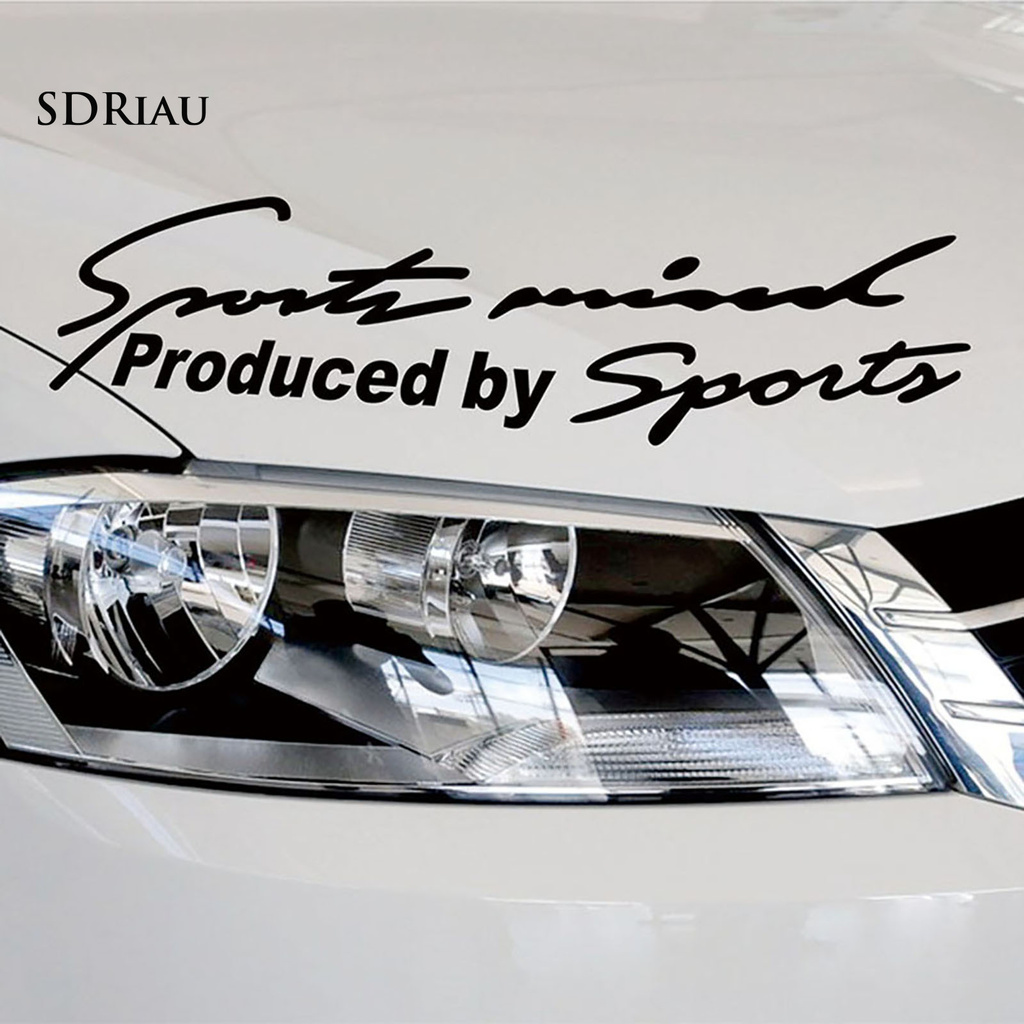 Miếng dán trang trí xe hơi thiết kế chữ cái Sports Mind Produced by Sports độc đáo