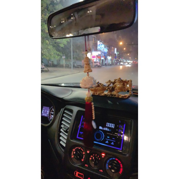 Dây Phật Treo Xe Ô Tô, Khánh Phật Treo Xe Hương Thơm Tự Nhiên Từ Gỗ Hoàng  Dương Cao Cấp, Trang Trí Ô Tô