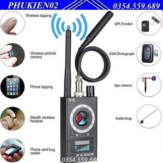 Thiết bị phát hiện máy ghi âm và camera K18 - Thiết bị phát hiện camera siêu nhỏ K18