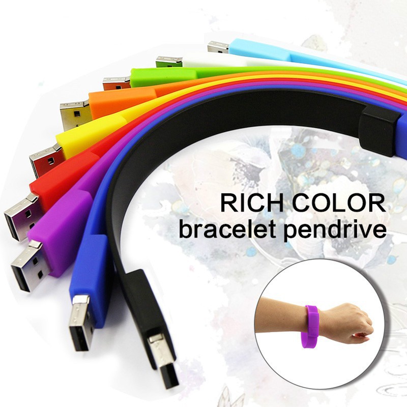 Vòng đeo tay USB 2.0 bằng silicon cao cấp