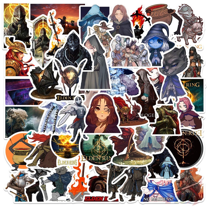 Bộ 50 Cái ❉ Hình Dán Elden Ring Series 01 ❉ Sticker Dán Trang Trí Đa Năng Thời Trang