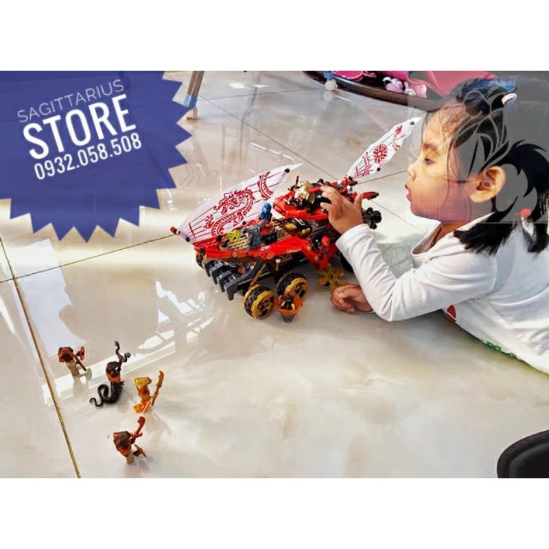 Bộ Lego Lari 11332 Lắp Ráp Xe Tank Sa Mạc Ninjago