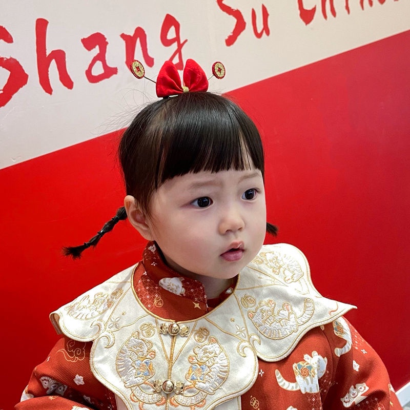 Băng đô cài tóc phong cách Trung Hoa dễ thương vui nhộn cho nữ và người lớn