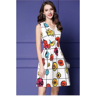 Đầm Warehouse Floral Print Dress