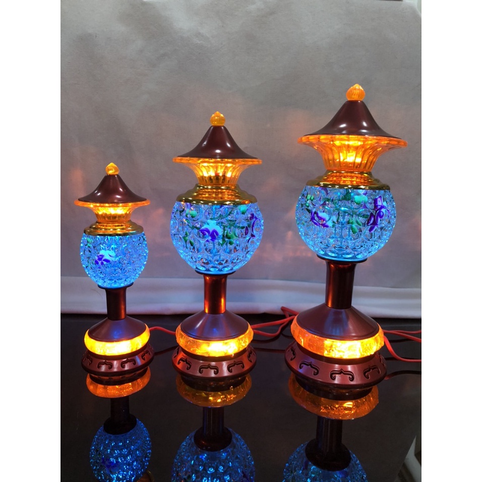 Bộ 2 Cái Đèn Led Đổi Màu Trang Trí Bàn Thờ 6121