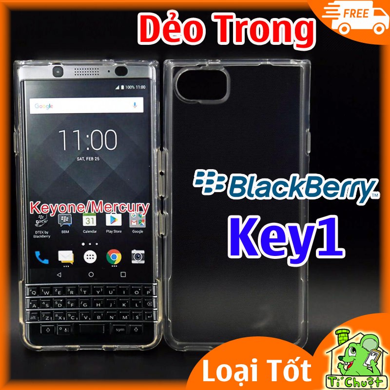 [Ảnh Thật][Loại Tốt] Ốp lưng BlackBerry KeyOne Key1 Silicon Dẻo Trong suốt