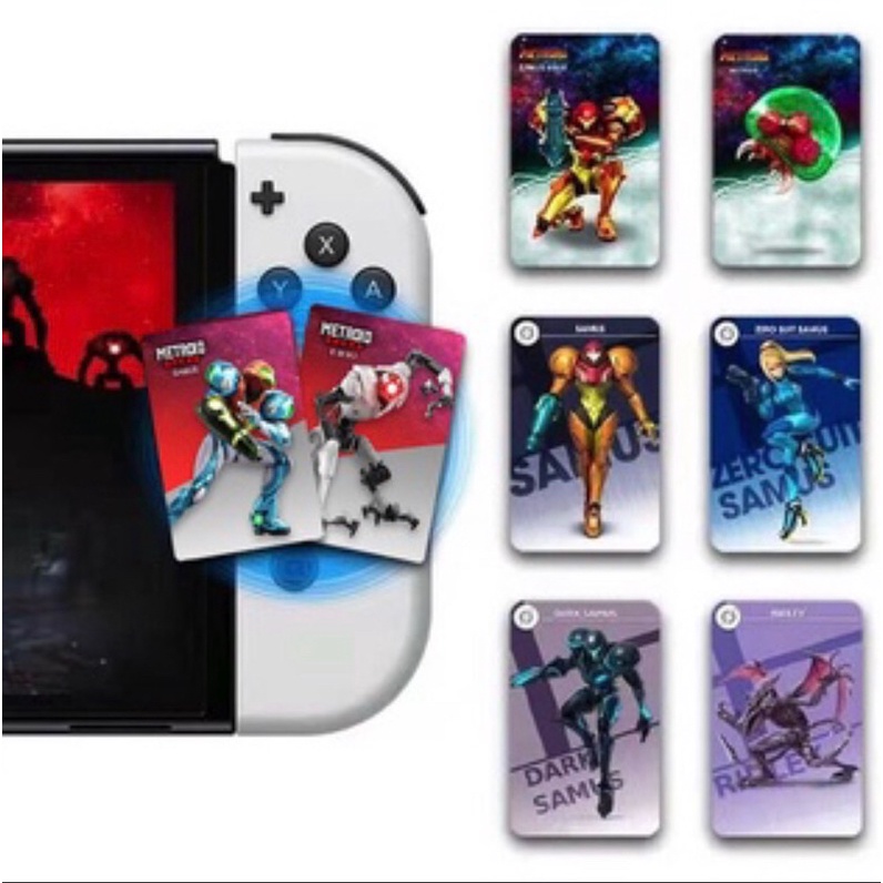 Bộ 8 Thẻ Amiibo Scan NFC Dành Cho Game Metroid Dread Trên Hệ Máy Cầm Tay Nintendo Switch / Lite