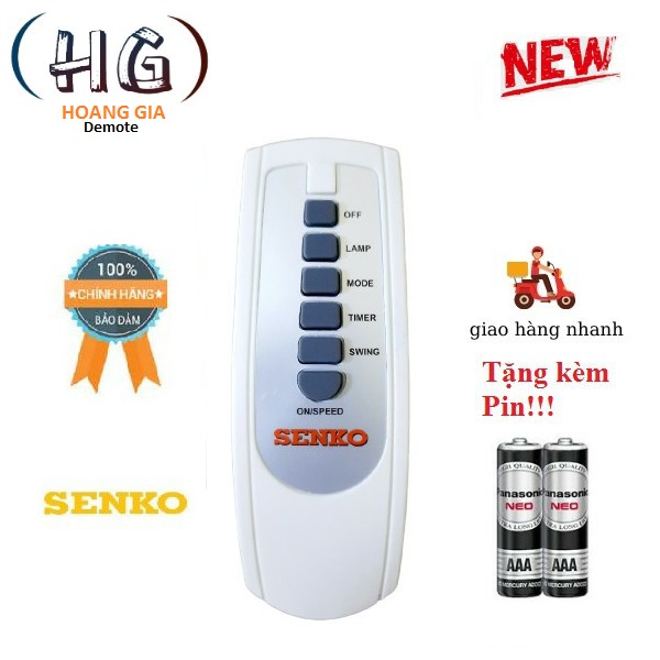 Remote điều khiển quạt Senko- Hàng tốt chính hãng 100% Tặng kèm Pin