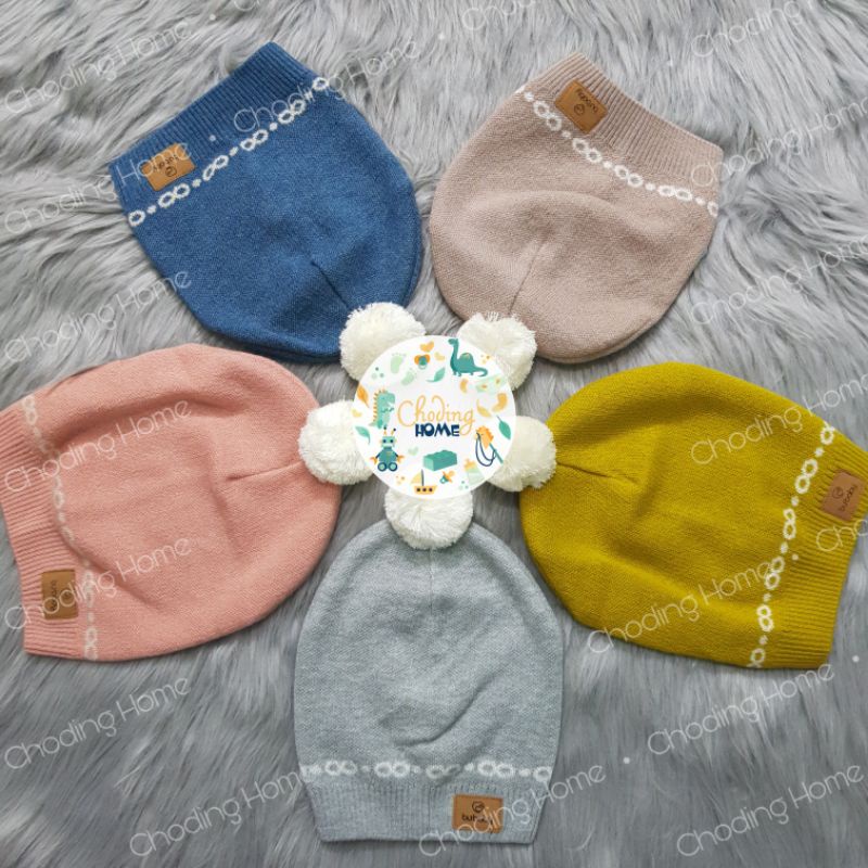 Mũ Len Quả Bông BU Kyomi B26 • 6-12M 12-18M 18-24M 2-3Y 3-4Y • Choding Home
