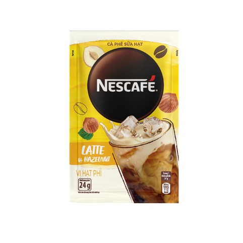 Cà phê hòa tan NESCAFÉ (Latte Sữa Hạt Vị Hạt Phỉ/Hạnh Nhân/Dừa/Caramel) 5k/1 gói