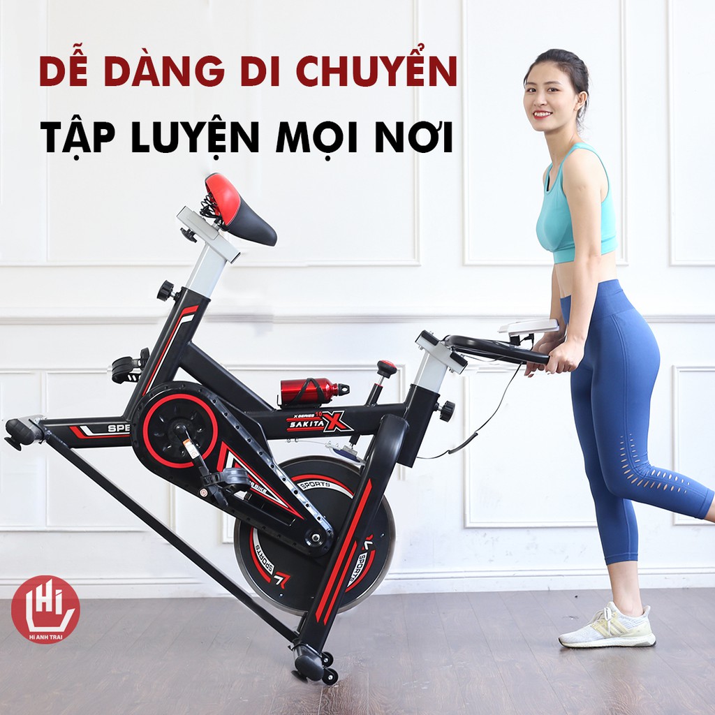 Xe đạp tập thể dục SAKITA X10 - Xe tập thể thao tại nhà - Máy tập gym đa chức năng - Khung Thép Cường Lực Chống Gỉ