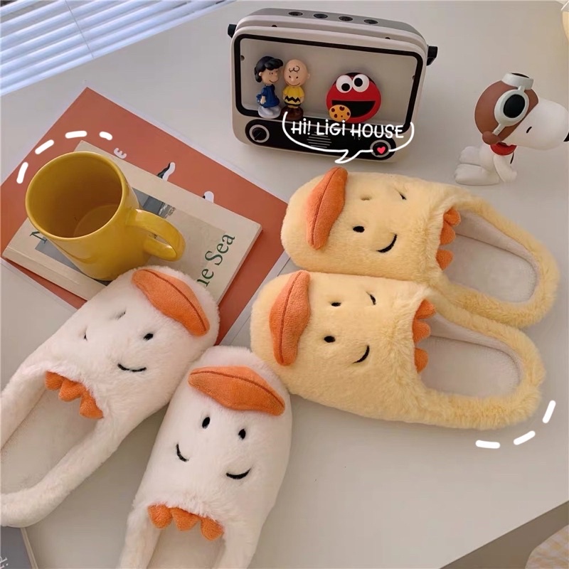 Dép bông đi trong nhà hình vịt con đáng yêu, Dép đi trong nhà mùa đông dễ thương cực ấm áp - Hàng mới về