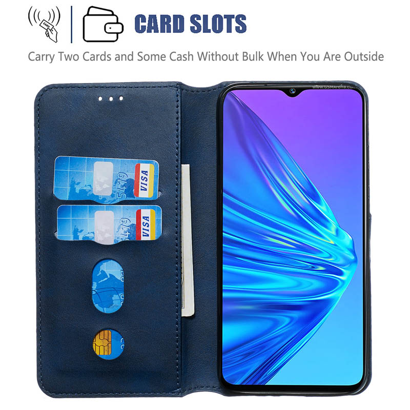 Ốp Lưng Da Nắp Gập Màu Trơn Cho Realme C15 C12 C11 A53 A32 2020 X7 Find X2 Pro | BigBuy360 - bigbuy360.vn
