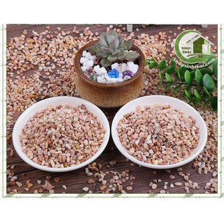1kg đá sỏi màu hỗn hợp vụn mini - đá  trang trí trồng cây - trang trí bể cá - sân vườn