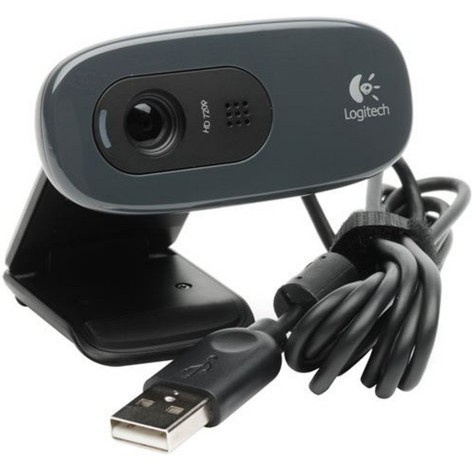 Webcam Logitech C270 HD Gọi, học, họp trực tuyến, Webcam góc rộng với micro giảm tiếng ồn. Hàng chính hãng