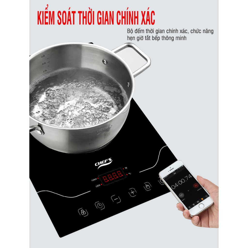 Bếp từ đơn Chefs EH IH22A lắp ráp Việt Nam
