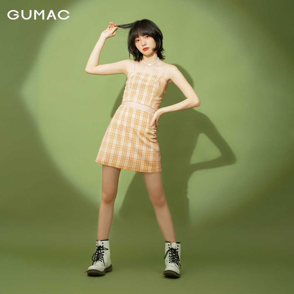 [Mã WABRGUM giảm 10% tối đa 30K đơn 99K] Áo nữ caro 2 dây GUMAC đủ màu, đủ size, cá tính năng động AB113 | BigBuy360 - bigbuy360.vn