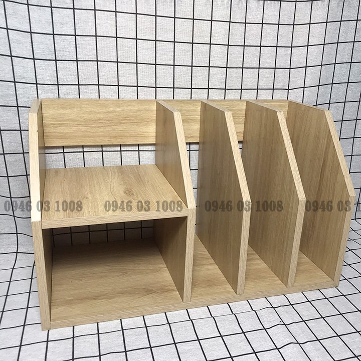 Kệ sách để bànFREESHIPGiá sách gỗ văn phòng nhiều ngăn, nhỏ gọn tiện lợi (K3)