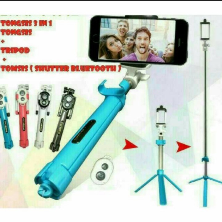 Gậy Chụp Ảnh Selfie 3 Trong 1 Kết Nối Bluetooth | BigBuy360 - bigbuy360.vn