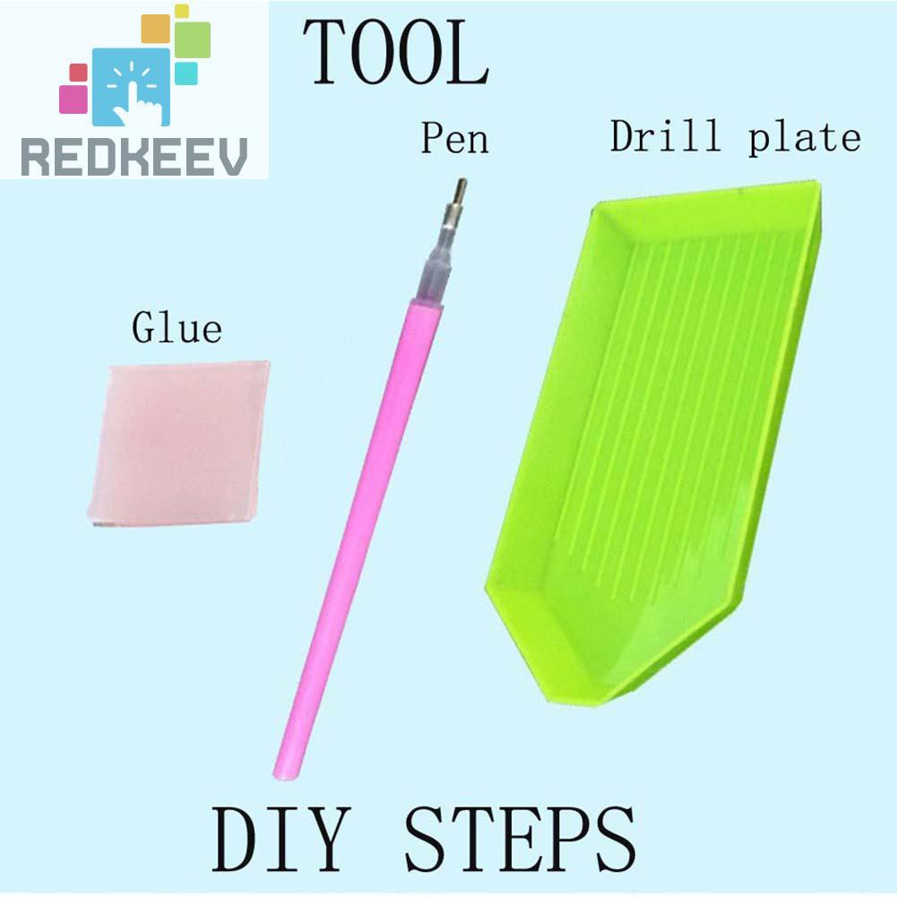 Bộ Tranh Đính Đá Tự Làm Hình Chú Mèo Mặt Trăng Đáng Yêu 1.13