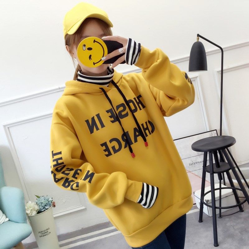 Áo Sweater Lông Dày Dáng Rộng Kiểu Hàn Quốc Thời Trang Thu Đông 2018 Cho Nữ