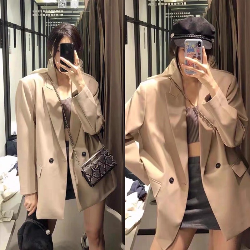 Áo Blazer 2 lớp màu vintage