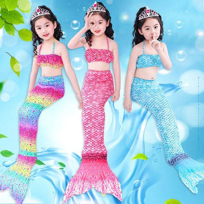 Mermaid Tail Công chúa Váy Trường tiểu học Nàng tiên cá Bộ quần áo nàng tiên cá