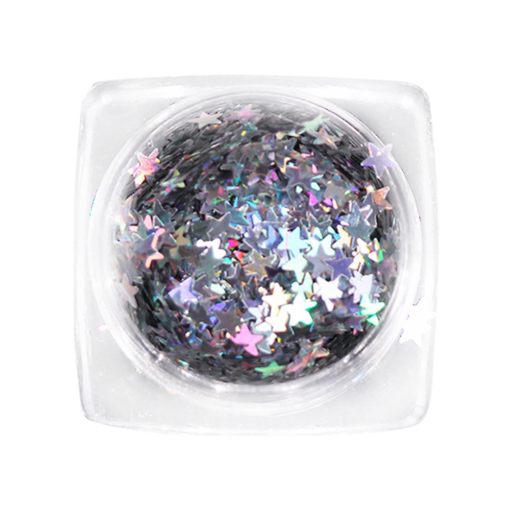 Hộp Kim Tuyến Hình Ngôi Sao 3mm Dùng Trang Trí Móng Tay Nghệ Thuật DIY