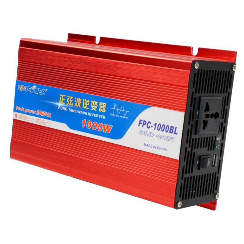 [Mã 44ELSALE2 giảm 7% đơn 300K] Bộ đổi điện sin chuẩn 1000w 24v sang 220v - FPC-1000BL