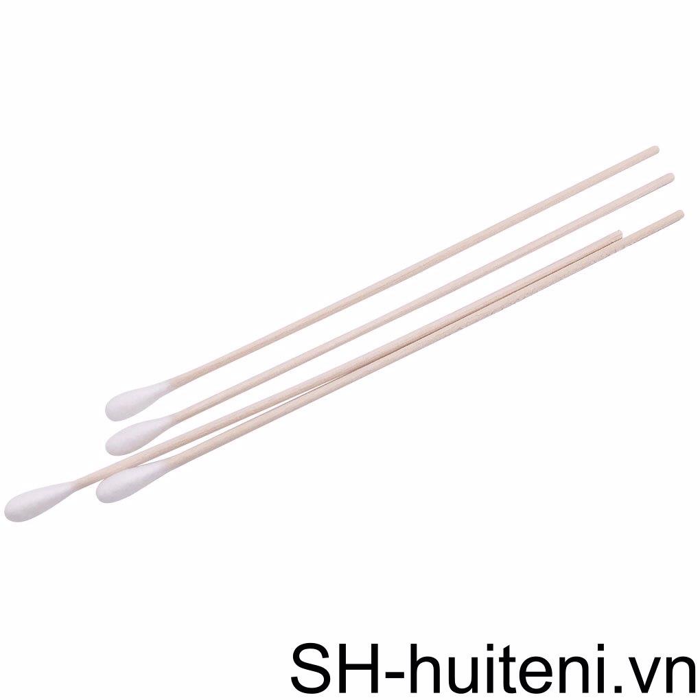 Bộ 100 Tăm Bông Cotton 15cm Đầu Đơn Dùng Để Vệ Sinh Trang Sức