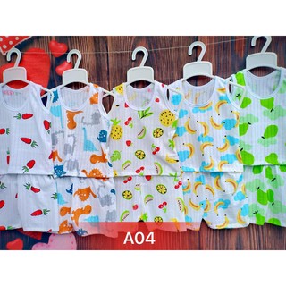 Combo bộ cotton giấy ngắn tay cho bé, chất liệu mềm mại thoáng mát