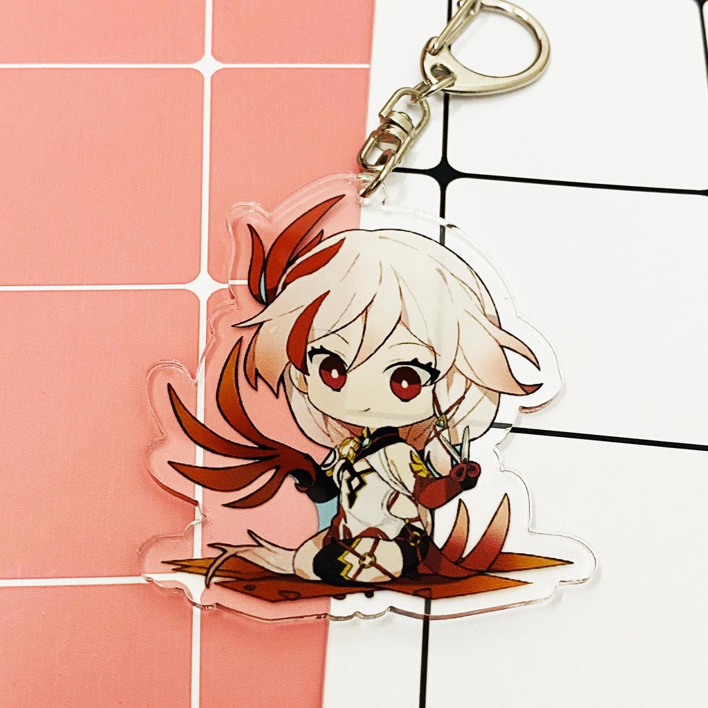 ( Mica trong acrylic ) ( Ver1 ) Móc khóa Honkai Impact 3 quà tặng xinh xắn dễ thương in hình anime chibi