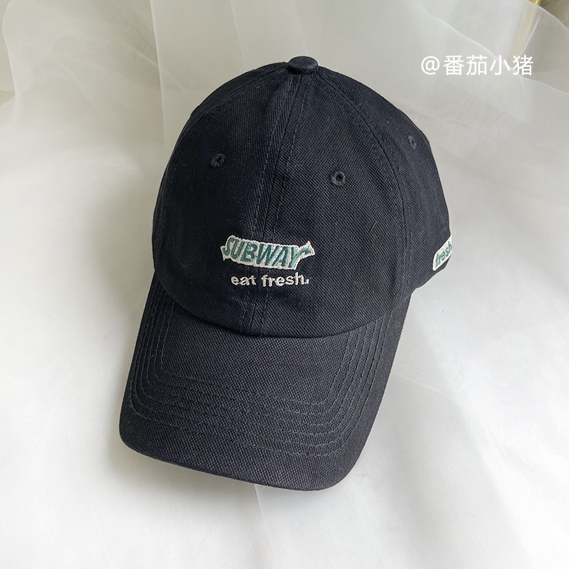 Mũ lưỡi trai SUBWAY chất liệu vải kaki cao cấp form mềm phong cách nón lưỡi trai thời trang AQ STORE