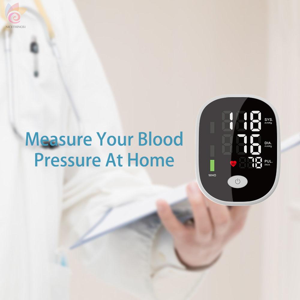 ET Household Mini Size Full Automatic Upper Arm Band Type Digital Electronic Blood-Pressure Meter Lightweight Portable Sphygmomanometer